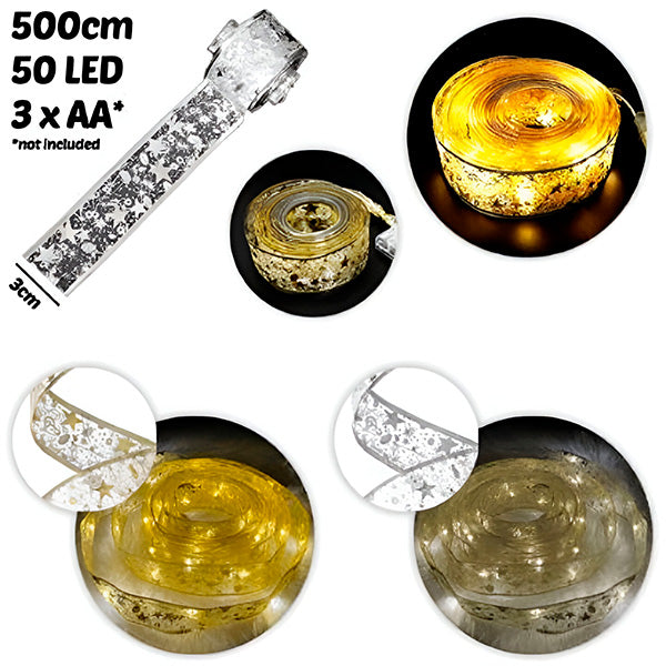 Panglică Decorativă LED Flippy, 1 m, 10 Lumini Multicolore, Flexibilă (Sârmă Cupru), Alimentare cu Baterii