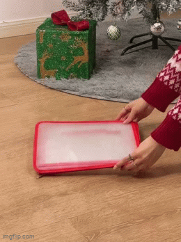 Cutie de Depozitare Globuri Crăciun 64 Locuri, Organizator Modular, Rezistent la Apă, Pliabil, 30.5 x 30.5 x 30.5 cm