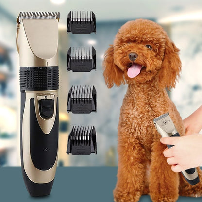 Mașină de Tuns Animale Profesională, Lamă Ceramică/Titan, Reîncărcabilă, Motor Silențios