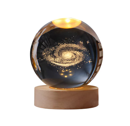 Glob Decorativ de Birou 3D cu Iluminare LED – Alimentare USB