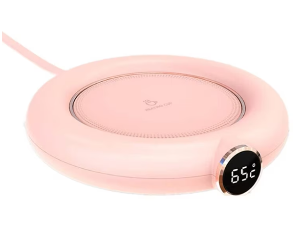 Încălzitor Ceașcă 3-în-1 Digital, Oprire Automată 8h, Temperatură Reglabilă (55 - 75 Grade Celsius), USB (Alb/Roz/Verde)