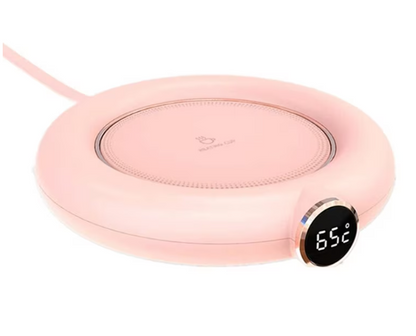 Încălzitor Ceașcă 3-în-1 Digital, Oprire Automată 8h, Temperatură Reglabilă (55 - 75 Grade Celsius), USB (Alb/Roz/Verde)