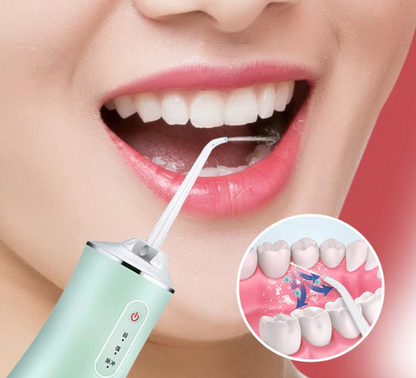 Irigator Bucal Portabil, 220 ml, 3 Moduri Inteligente de Curățare, Reîncărcabil prin USB