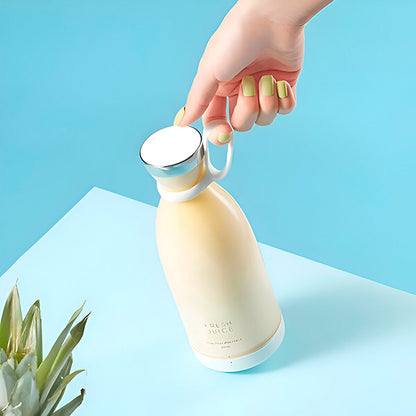 Blender Portabil High-Speed, 15000 RPM, 4 Lame 3D, USB Reîncărcabil, 350 ml (Alb)