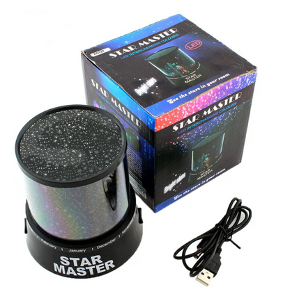 Proiector Stelar Star Master – Lampă de Veghe 360 cu Efect de Cer Înstelat