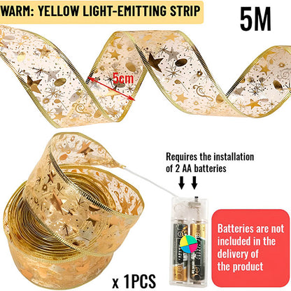 Panglică Decorativă LED Flippy, 1 m, 10 Lumini Multicolore, Flexibilă (Sârmă Cupru), Alimentare cu Baterii