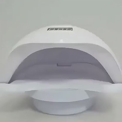 Lampă Profesională Unghii 48W UV/LED, Dual Light Sensor & Timer, Bază Magnetică (Alb Perlat / Roz)