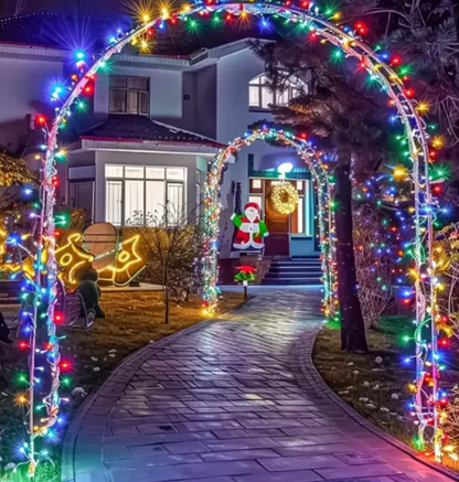 Instalație Crăciun Profesională LED (Multicolor), 50 Metri, 8 Moduri de Iluminare, Protecție IP44 (Interior/Exterior)