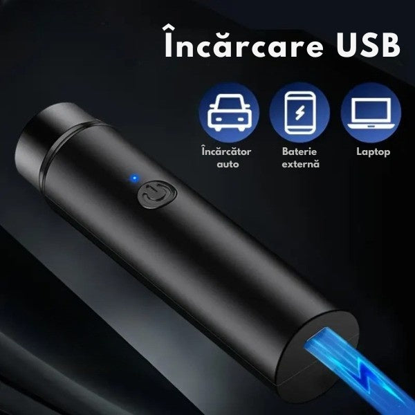 Mini-Aparat de Ras Electric Portabil, Încărcare USB, Lame Hipoalergenice – Ideal pentru Călătorii