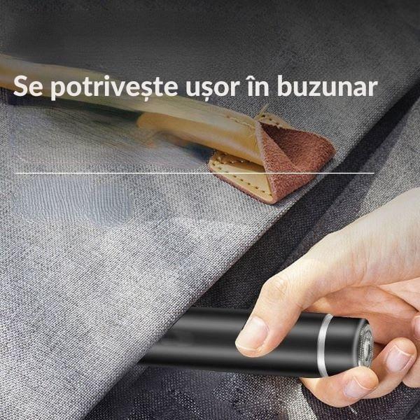 Mini-Aparat de Ras Electric Portabil, Încărcare USB, Lame Hipoalergenice – Ideal pentru Călătorii