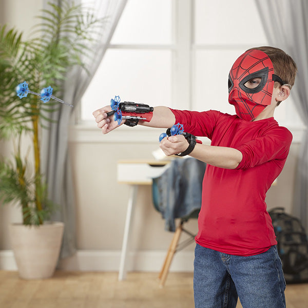 Mănușă Lansatoare Spiderman (Web Shooter), Proiectile Moi Inofensive, Dezvoltă Coordonarea, 12 x 24 cm