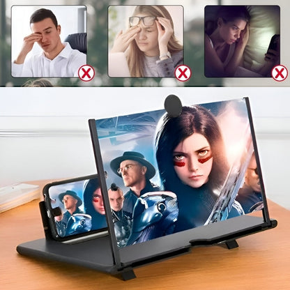 Suport Multifuncțional cu Lupă pentru Ecran Telefon (Opti-Screen), Factor de Mărire 9x, Pliabil, Protecție Ochi