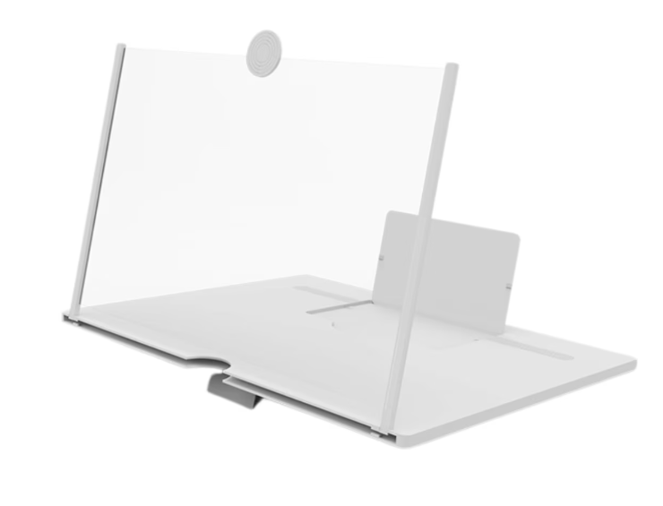 Suport Multifuncțional cu Lupă pentru Ecran Telefon (Opti-Screen), Factor de Mărire 9x, Pliabil, Protecție Ochi