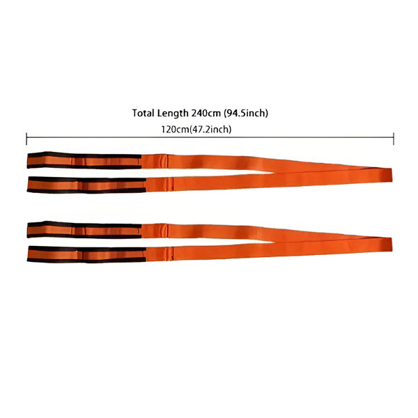 Set Profesional de Curele Ergonomice pentru Mutare, Capacitate Max. 1000 kg, Lungime Ajustabilă (2.7 m)